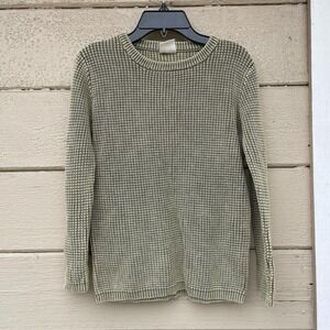 Kids green cotton on sweater